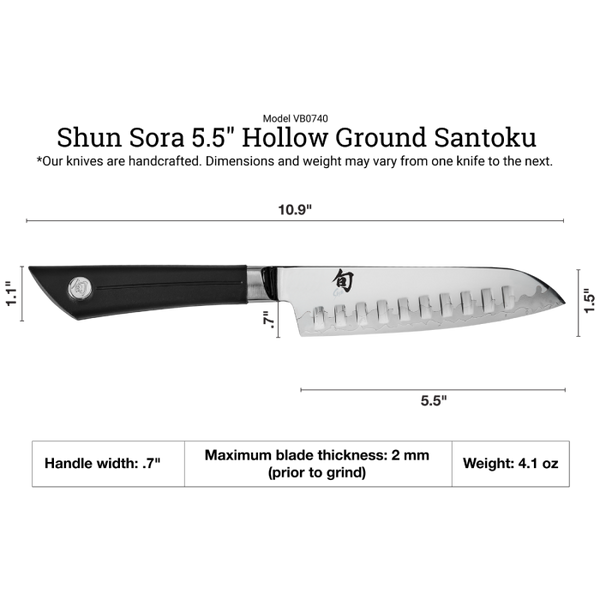 SHUN Santoku - Sora HG 5.5in VB0740