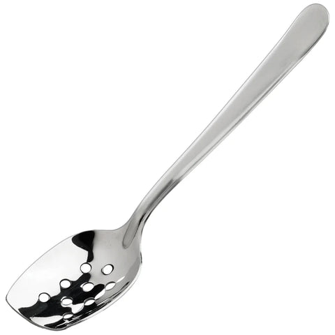 WINCO Slanted Perforated Spoon, 8" SPS-P8