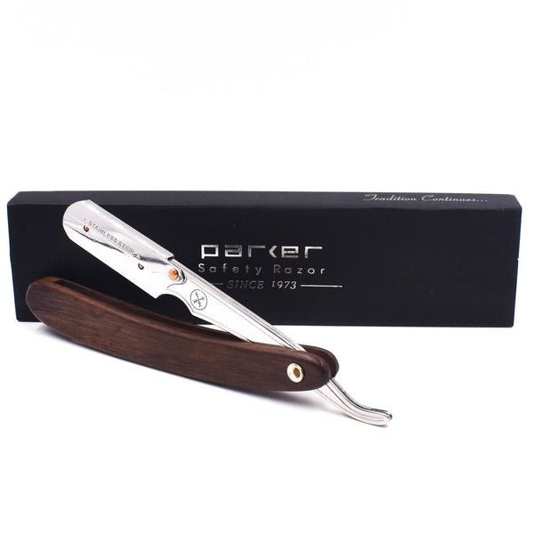 PARKER Straight Barber Razor Sheesham Wood SRWD