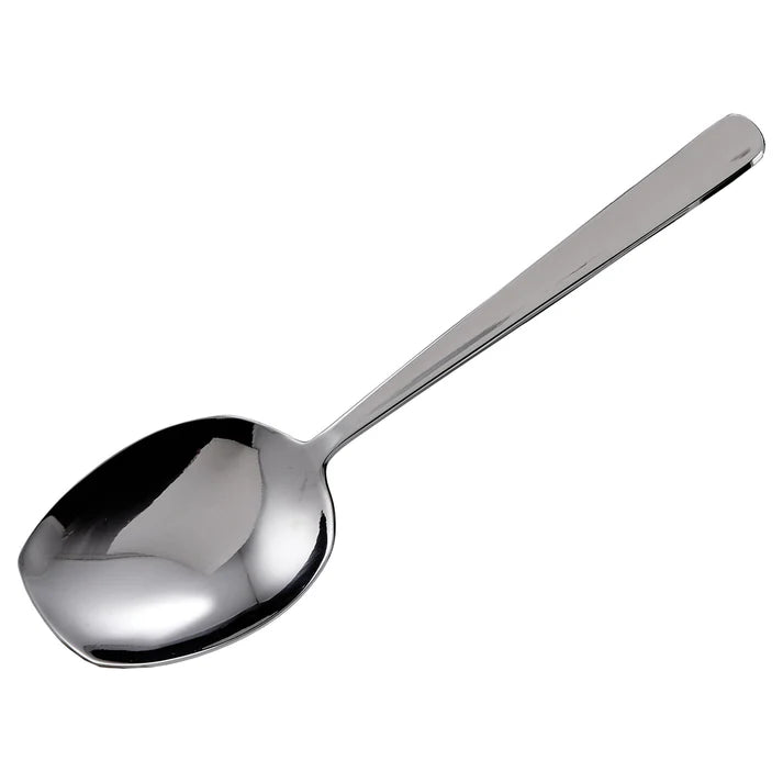 WINCO Flat Edge Spoon 8" SRS-S8