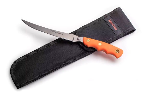 KNIVES OF ALASKA Steelheader Fillet Knife Suregrip Orange 316FG