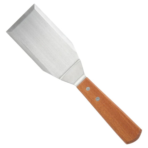 WINCO Turner - Offset Hamburger - Wood Handle 5-1/8" x 2-7/8" Blade TN719