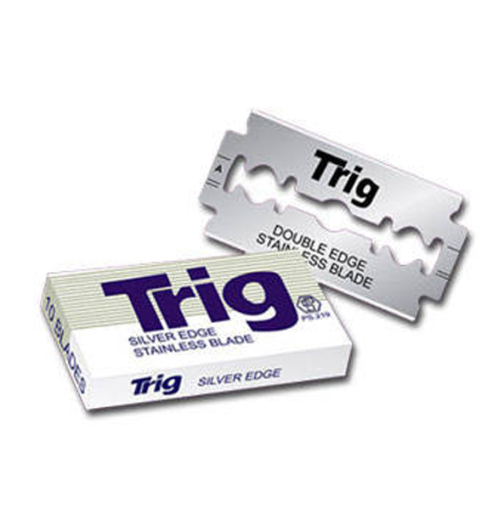 TREET Trig Silver Edge Razor Blades Stainless 10ct CICK-10X263