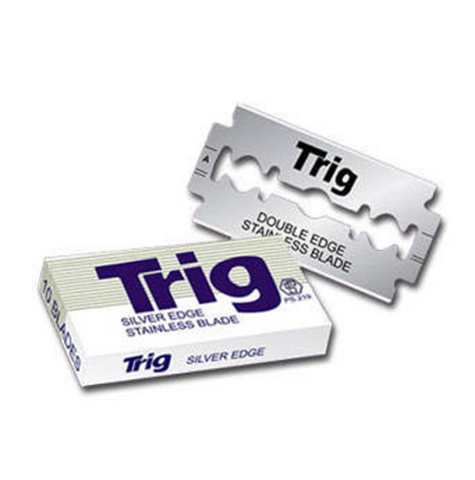 TREET Trig Silver Edge Razor Blades Stainless 10ct CICK-10X263