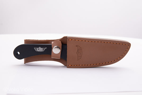 UZI 3pk Throwing Knives w/ Leather Sheath UZK-TRW-004