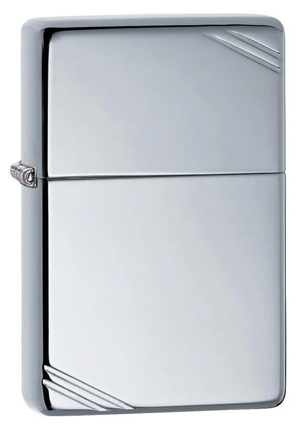 ZIPPO High Polish Chrome Vintage with Slashes 260