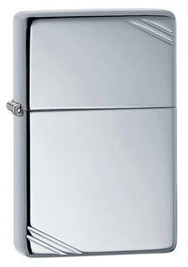 ZIPPO High Polish Chrome Vintage with Slashes 260