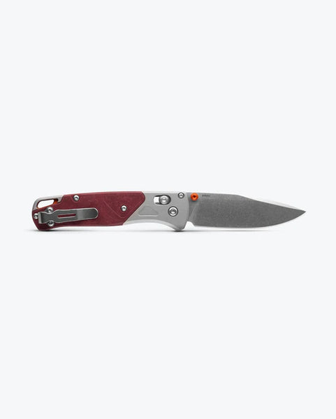 BENCHMADE Bugout Grey/Redstone Aluminum & Richlite 535-09
