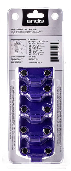 ANDIS Master Magnetic Comb Set of 5 #0-#4 01410