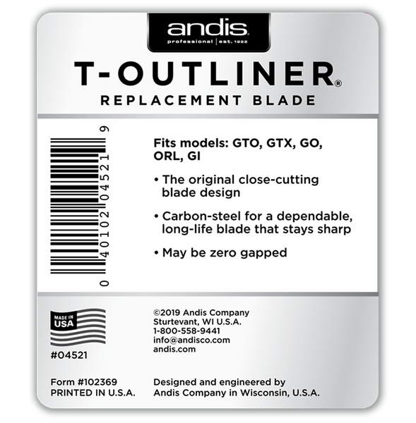 ANDIS T-Outliner Replacement Blade 04521