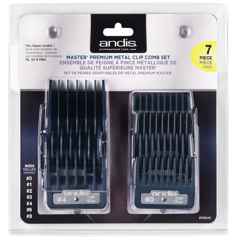 ANDIS Master Premium Metal Clip Comb Set 33645