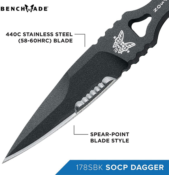 BENCHMADE SOCP Spear-Point 178SBK