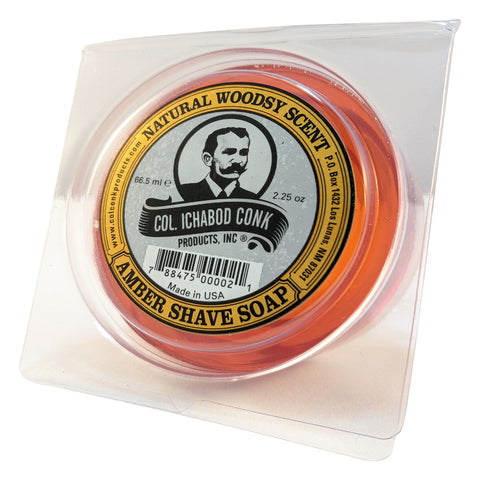 COL CONK Amber Glycerine Shave Soap 2.25oz 114