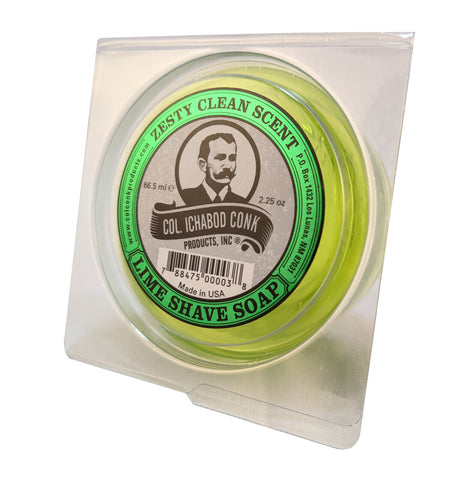 COL CONK Lime Glycerine Shave Soap 2.25oz 122