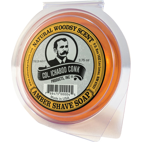 COL CONK Amber Super Bar Glycerine Shave Soap 3.75oz 123