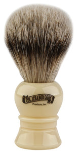 COL CONK Silver Tip Brush Faux Ivory 910