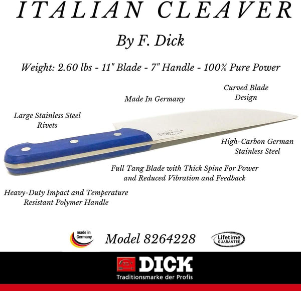 F DICK Italien Messer Professional Cleaver 8264228