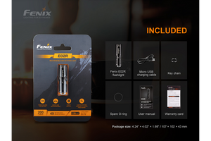 FENIX Rechargeable Mini Keychain Light E02R