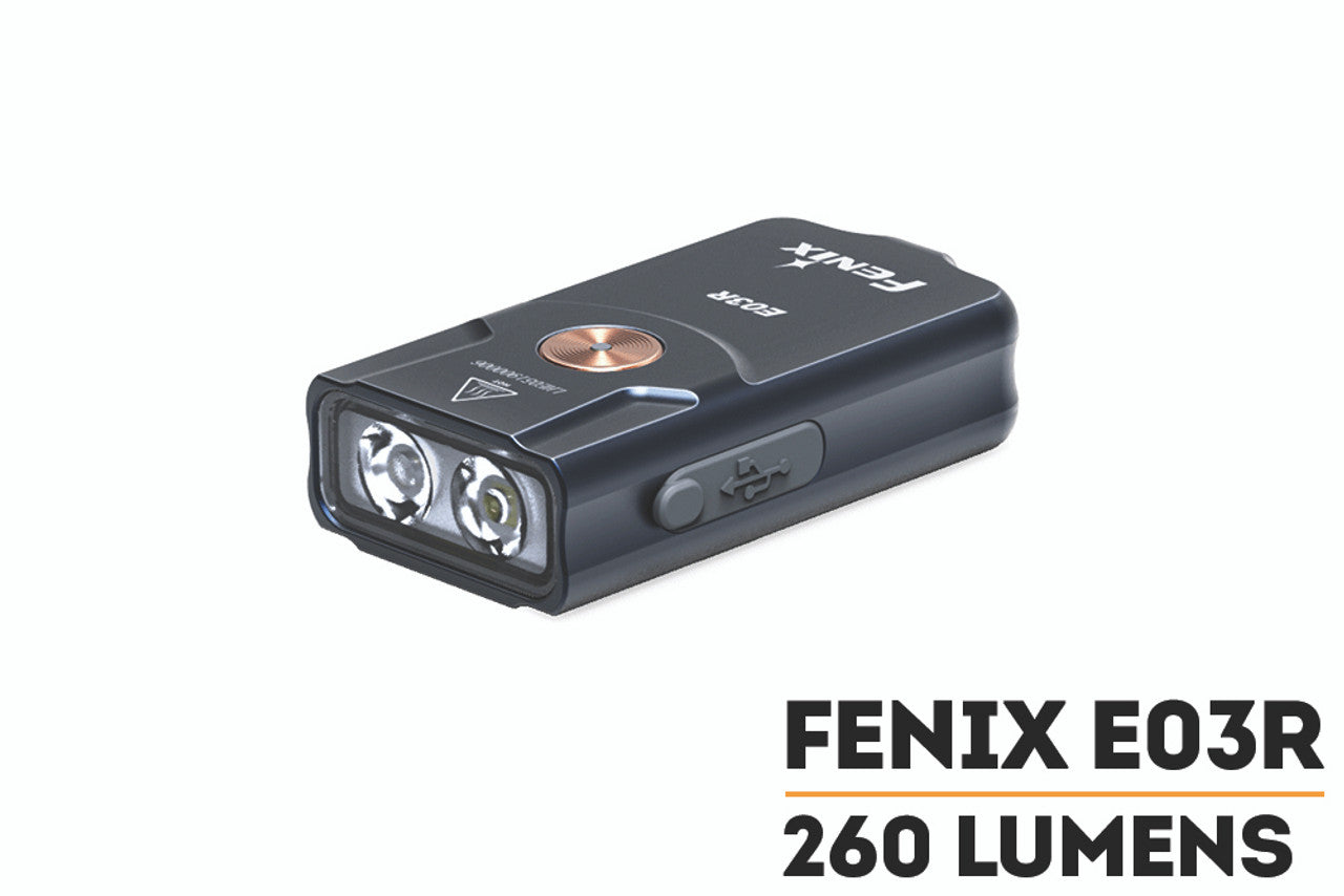 FENIX All-Metal Keychain Flashlight E03R