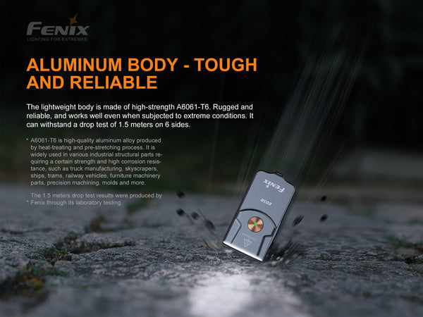 FENIX All-Metal Keychain Flashlight E03R