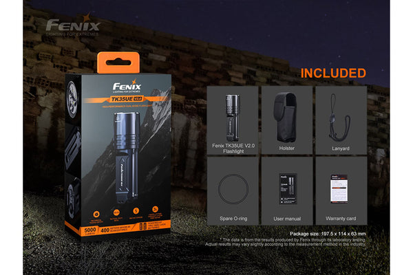 FENIX High-Performance Dual Mode Flashlight TK35UE-V2.0