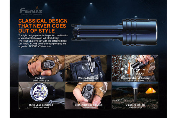 FENIX High-Performance Dual Mode Flashlight TK35UE-V2.0