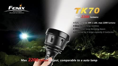 FENIX 15.94" Flashlight TK70 -- OPEN BOX