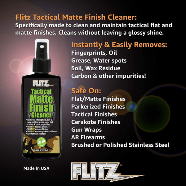FLITZ Tactical Matte Finish Cleaner 7.6oz TM81585