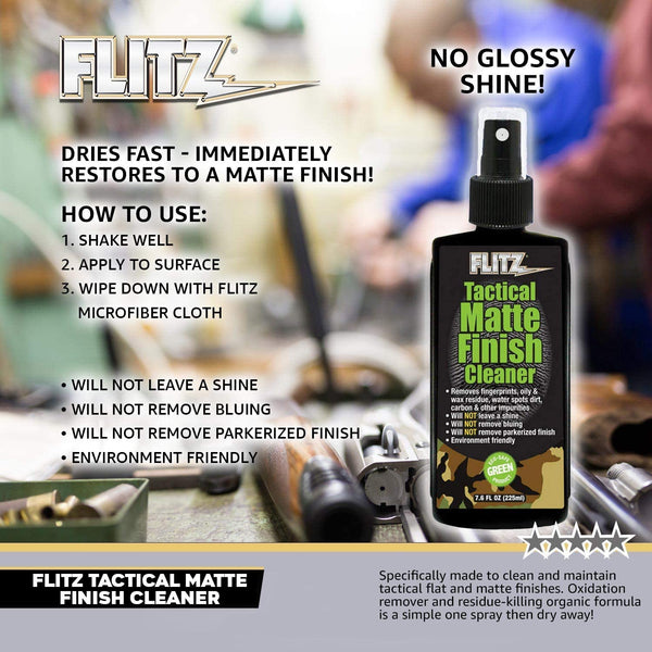 FLITZ Tactical Matte Finish Cleaner 7.6oz TM81585
