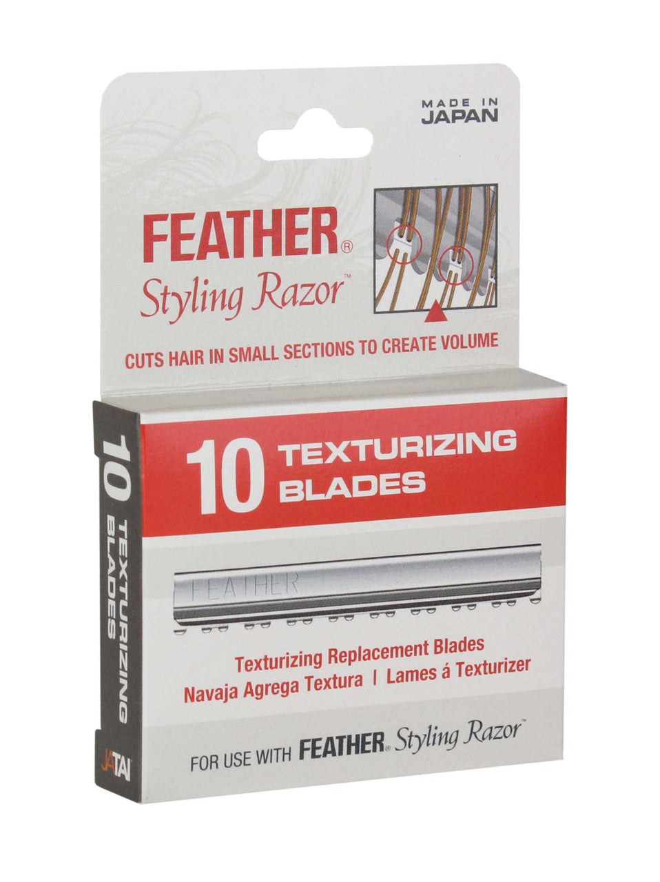 FEATHER Styling Razor Texturizing Blades 10ct F1-20-106