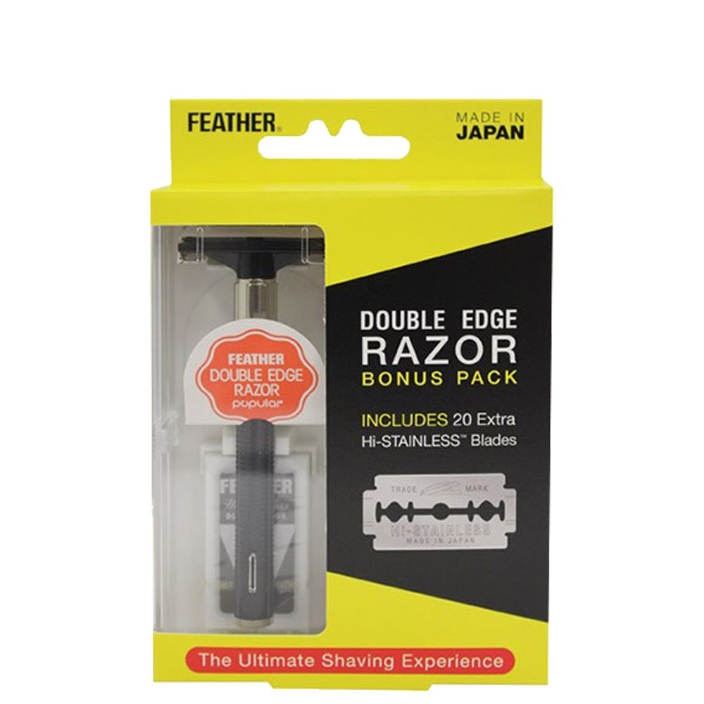 FEATHER Double Edge Razor Bonus Pack F180901