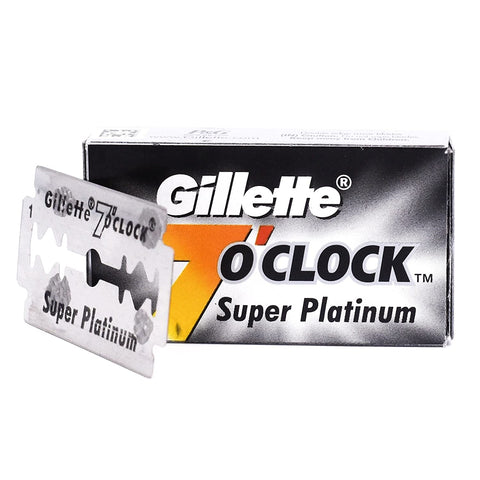 GILLETTE 7 O'Clock Super Platinum Black - 5ct 7SP5X205