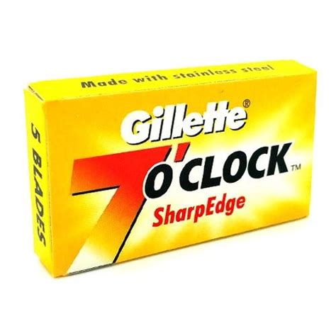GILLETTE 7 O'Clock SharpEdge Yellow 5ct 705Y