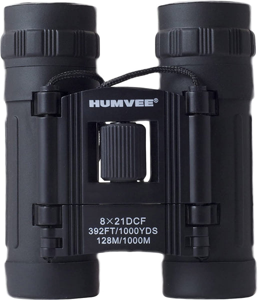 HUMVEE 8x21 Compact Binoculars B-8X21-BLK