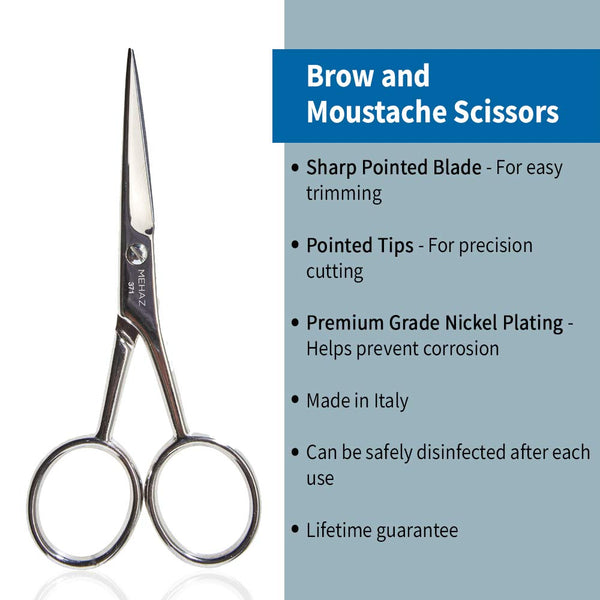 MEHAZ PROFESSIONAL Brow & Moustache Scissors 19814