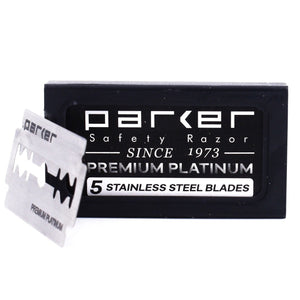 PARKER Premium Platinum Platinum DE Blades 5ct DE100
