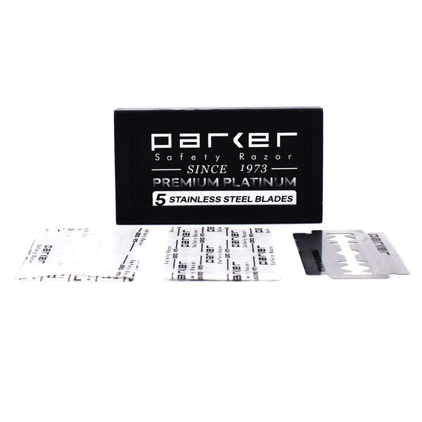 PARKER Premium Platinum Platinum DE Blades 5ct DE100