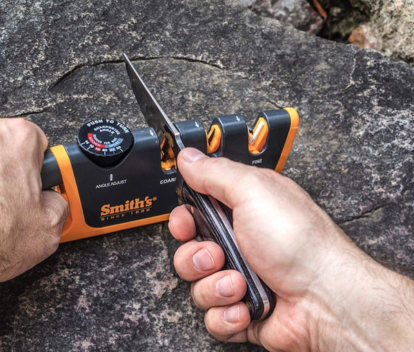 SMITH'S Adjustable Angle Pull-Thru Knife Sharpener 50264