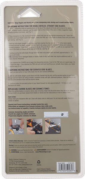 SMITH'S Adjustable Angle Pull-Thru Knife Sharpener 50264
