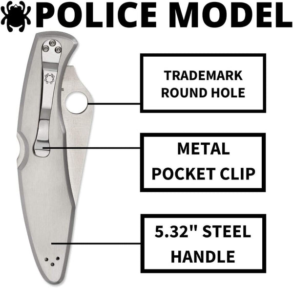 SPYDERCO Police Model Signature Knife - C07PS