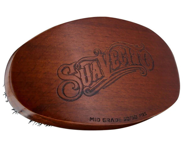 SUAVECITO Wood Beard Brush Mid 50/50 Mix - Cherry  C139NN