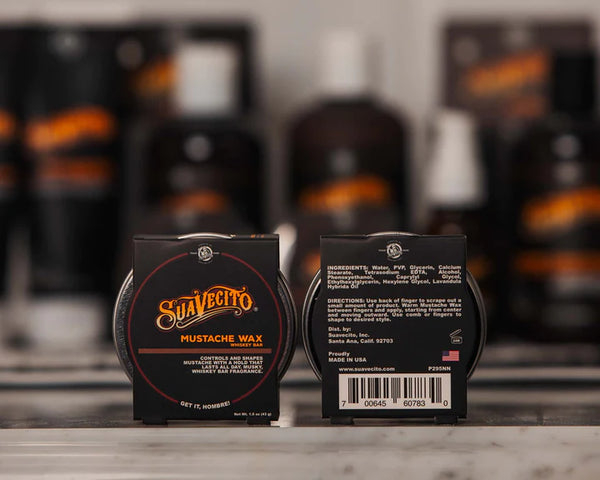 SUAVECITO Mustache Wax 1.5oz - Whiskey Bar P295NN