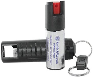 Smith & Wesson Pepper Spray Keychain w/ Plastic Holster and Belt Clip 0.5oz 1403