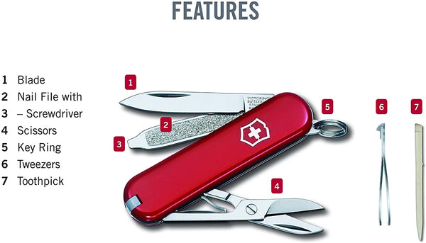 VICTORINOX Swiss Army Classic SD - Red 0.6223.033-X3