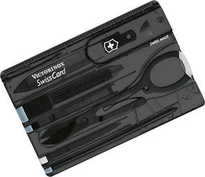 VICTORINOX Swiss Army SwissCard Multi-Tool - Translucent Onyx 07133T3X3
