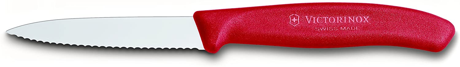 VICTORINOX Swiss Classic Serrated Paring Knife 3.25in - Red 6.7631