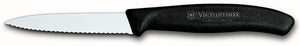 VICTORINOX Swiss Classic Paring Knife w Serrated Edge 3.25in - Black 6.7633