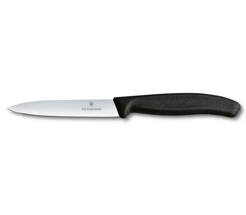 VICTORINOX Swiss Classic Paring Knife w Straight Edge 4in - Black 6.7703