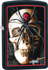 ZIPPO Mazzi Black Widow Skull 28627